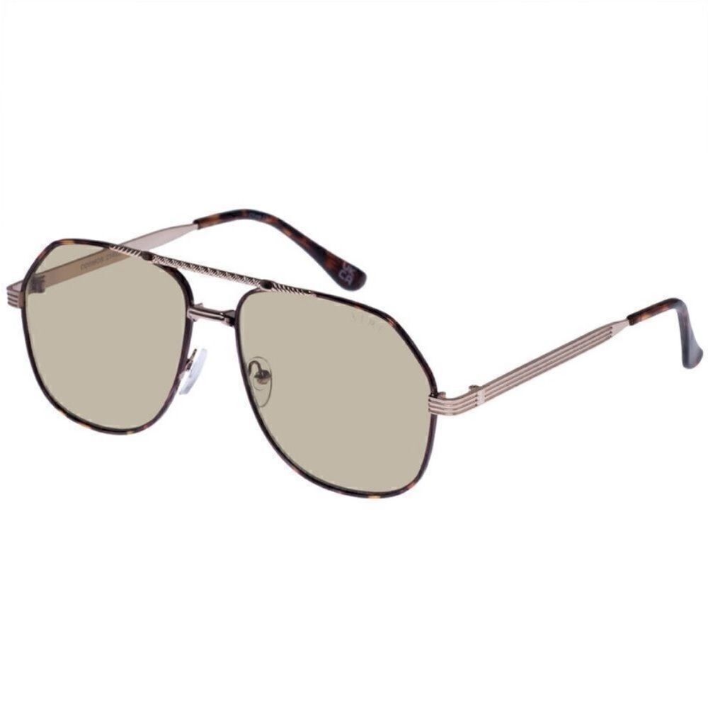 Aire NWT Cosmos - Bright Gold Khaki Tint Sunglasses - Picture 2 of 9